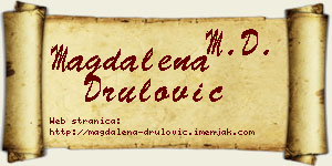 Magdalena Drulović vizit kartica